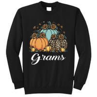 Leopard Sunflower Pumpkin Grams Halloween Tall Sweatshirt