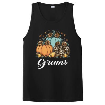 Leopard Sunflower Pumpkin Grams Halloween PosiCharge Competitor Tank