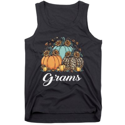 Leopard Sunflower Pumpkin Grams Halloween Tank Top