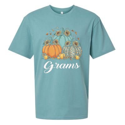 Leopard Sunflower Pumpkin Grams Halloween Sueded Cloud Jersey T-Shirt