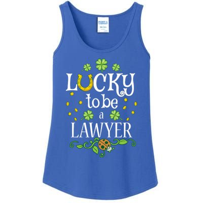 Lawyer St Patrick's Day Lucky To Be A Lawyer Gift Ladies Essential Tank