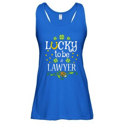 Lawyer St Patrick's Day Lucky To Be A Lawyer Gift Ladies Essential Flowy Tank