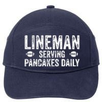 Lineman Serving Pancakes Daily Football Offensive Lineman 7-Panel Snapback Hat