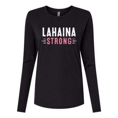 Lahaina Strong Premium Womens Cotton Relaxed Long Sleeve T-Shirt