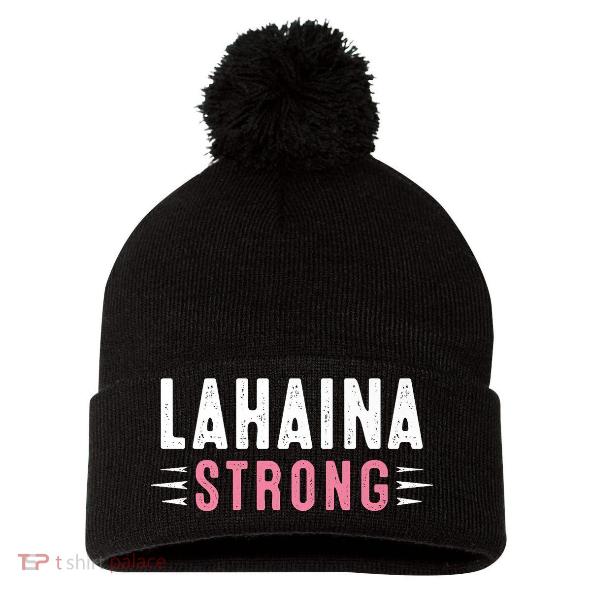 Lahaina Strong Premium Pom Pom 12in Knit Beanie