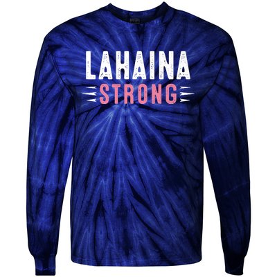 Lahaina Strong Premium Tie-Dye Long Sleeve Shirt