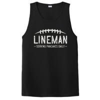 Lineman Serving Pancakes Daily Funny Vintage Football PosiCharge Competitor Tank