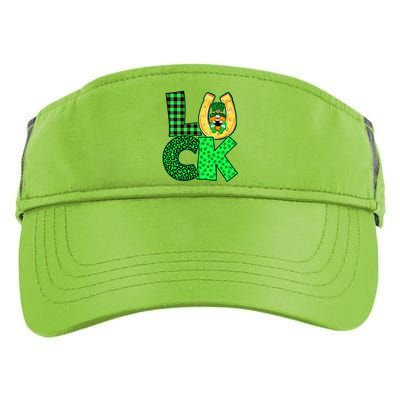 Luck St Patricks Day Lucky Leprechaun Cute Adult Drive Performance Visor