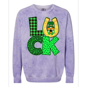 Luck St Patricks Day Lucky Leprechaun Cute Colorblast Crewneck Sweatshirt