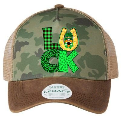 Luck St Patricks Day Lucky Leprechaun Cute Legacy Tie Dye Trucker Hat