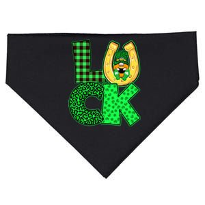 Luck St Patricks Day Lucky Leprechaun Cute USA-Made Doggie Bandana