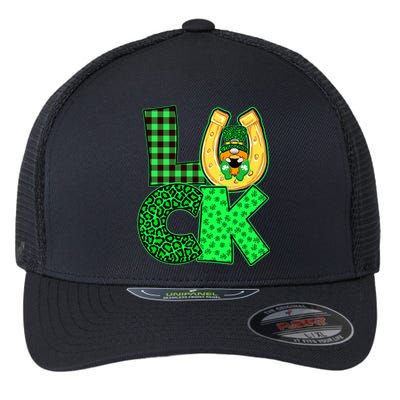 Luck St Patricks Day Lucky Leprechaun Cute Flexfit Unipanel Trucker Cap