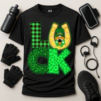 Luck St Patricks Day Lucky Leprechaun Cute Cooling Performance Crew T-Shirt