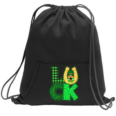 Luck St Patricks Day Lucky Leprechaun Cute Sweatshirt Cinch Pack Bag