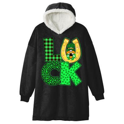 Luck St Patricks Day Lucky Leprechaun Cute Hooded Wearable Blanket