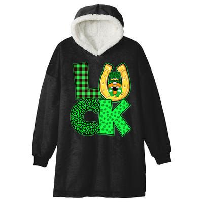 Luck St Patricks Day Lucky Leprechaun Cute Hooded Wearable Blanket