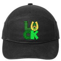 Luck St Patricks Day Lucky Leprechaun Cute 7-Panel Snapback Hat