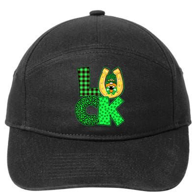 Luck St Patricks Day Lucky Leprechaun Cute 7-Panel Snapback Hat