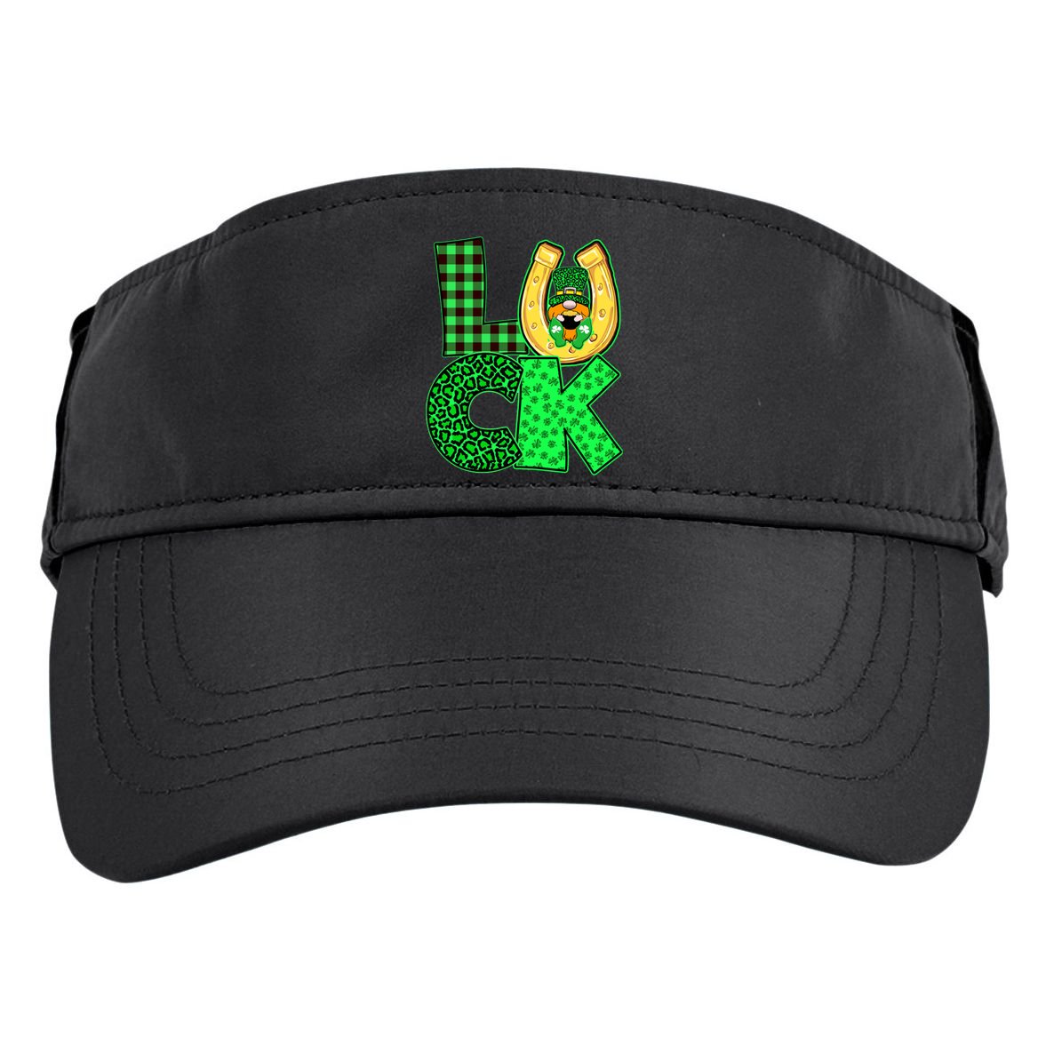 Luck St Patricks Day Lucky Leprechaun Cute Adult Drive Performance Visor