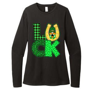 Luck St Patricks Day Lucky Leprechaun Cute Womens CVC Long Sleeve Shirt