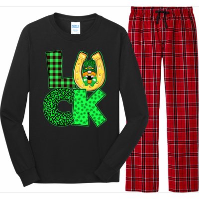 Luck St Patricks Day Lucky Leprechaun Cute Long Sleeve Pajama Set