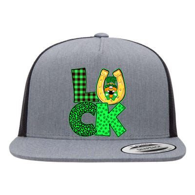 Luck St Patricks Day Lucky Leprechaun Cute Flat Bill Trucker Hat