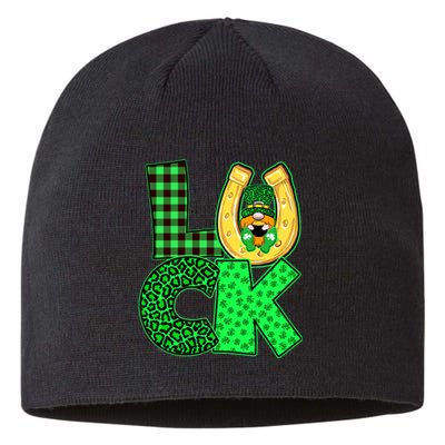 Luck St Patricks Day Lucky Leprechaun Cute Sustainable Beanie