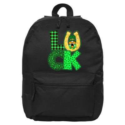 Luck St Patricks Day Lucky Leprechaun Cute 16 in Basic Backpack