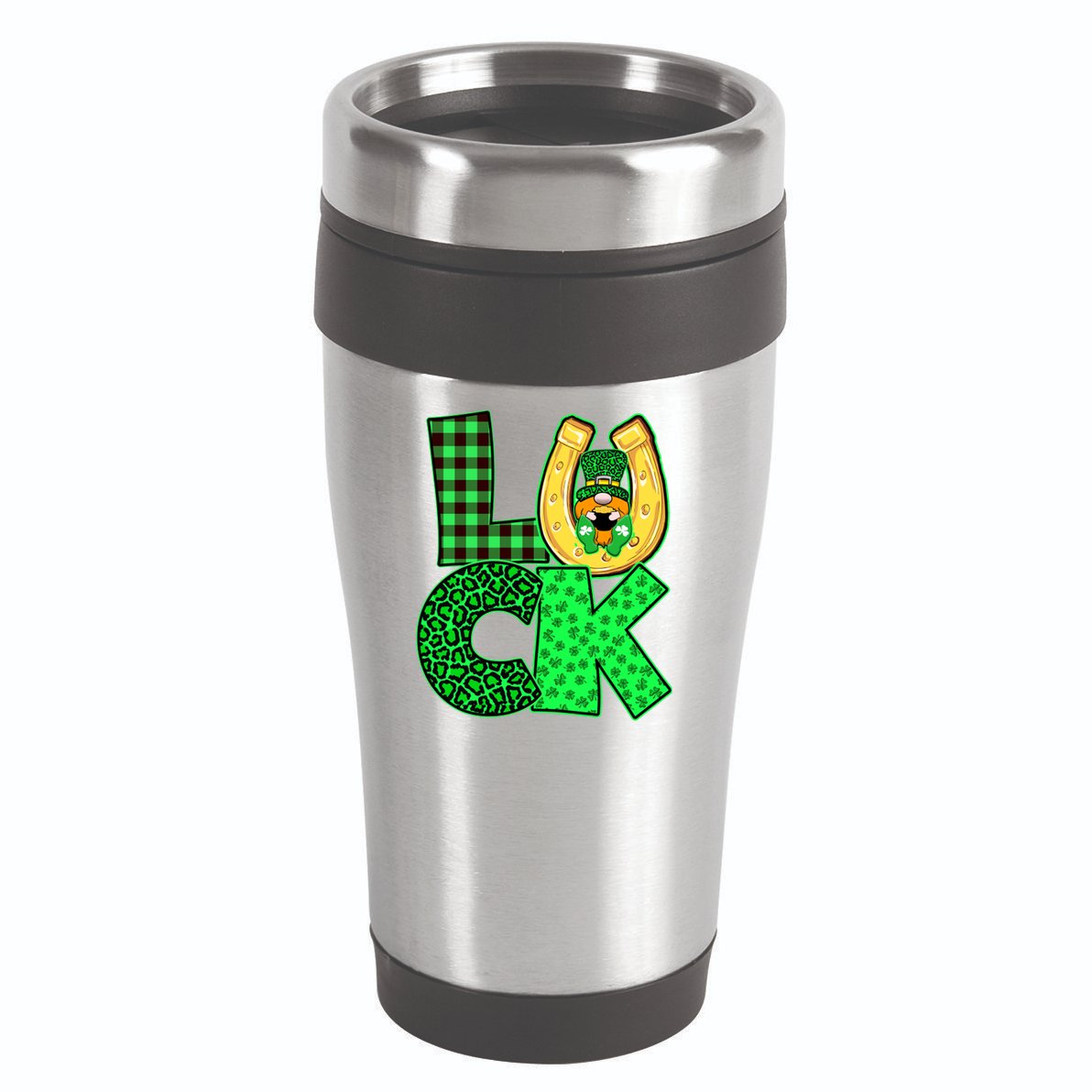 Luck St Patricks Day Lucky Leprechaun Cute 16oz Travel Tumbler