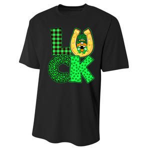 Luck St Patricks Day Lucky Leprechaun Cute Performance Sprint T-Shirt