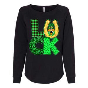 Luck St Patricks Day Lucky Leprechaun Cute Womens California Wash Sweatshirt