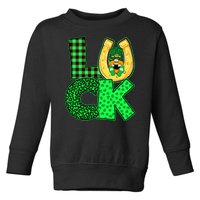 Luck St Patricks Day Lucky Leprechaun Cute Toddler Sweatshirt