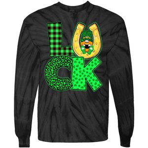 Luck St Patricks Day Lucky Leprechaun Cute Tie-Dye Long Sleeve Shirt