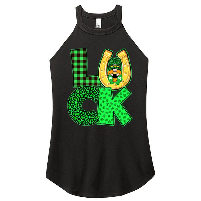 Luck St Patricks Day Lucky Leprechaun Cute Women's Perfect Tri Rocker Tank