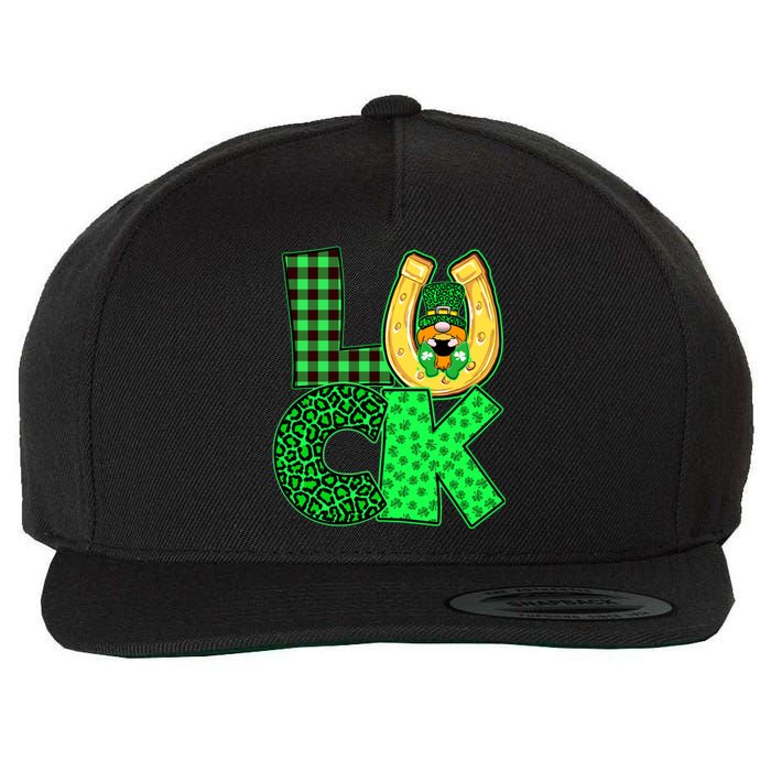 Luck St Patricks Day Lucky Leprechaun Cute Wool Snapback Cap