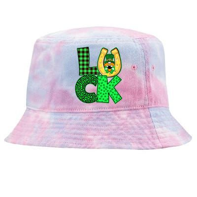 Luck St Patricks Day Lucky Leprechaun Cute Tie-Dyed Bucket Hat