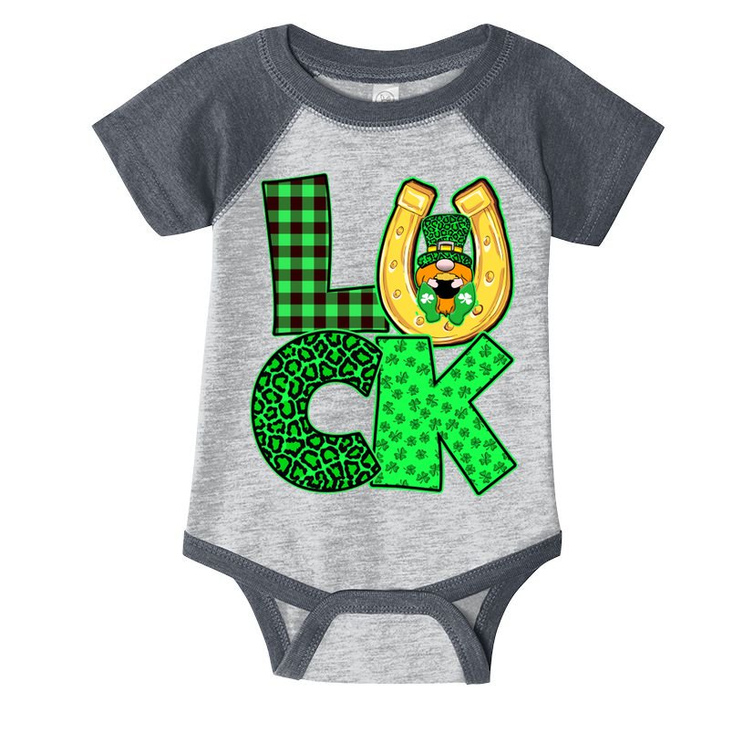 Luck St Patricks Day Lucky Leprechaun Cute Infant Baby Jersey Bodysuit