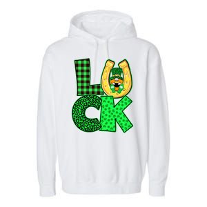 Luck St Patricks Day Lucky Leprechaun Cute Garment-Dyed Fleece Hoodie