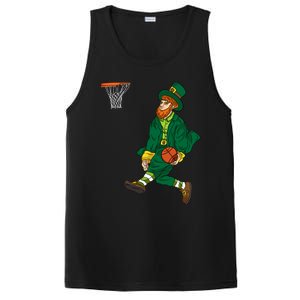 Leprechaun St Patricks Day Basketball Meaningful Gift PosiCharge Competitor Tank