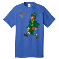 Leprechaun St Patricks Day Basketball Meaningful Gift Tall T-Shirt