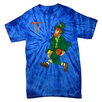 Leprechaun St Patricks Day Basketball Meaningful Gift Tie-Dye T-Shirt