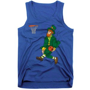 Leprechaun St Patricks Day Basketball Meaningful Gift Tank Top