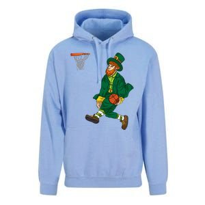 Leprechaun St Patricks Day Basketball Meaningful Gift Unisex Surf Hoodie