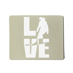 Love Skiing Powder Seeker Ski Fan Skiing Lover Mousepad