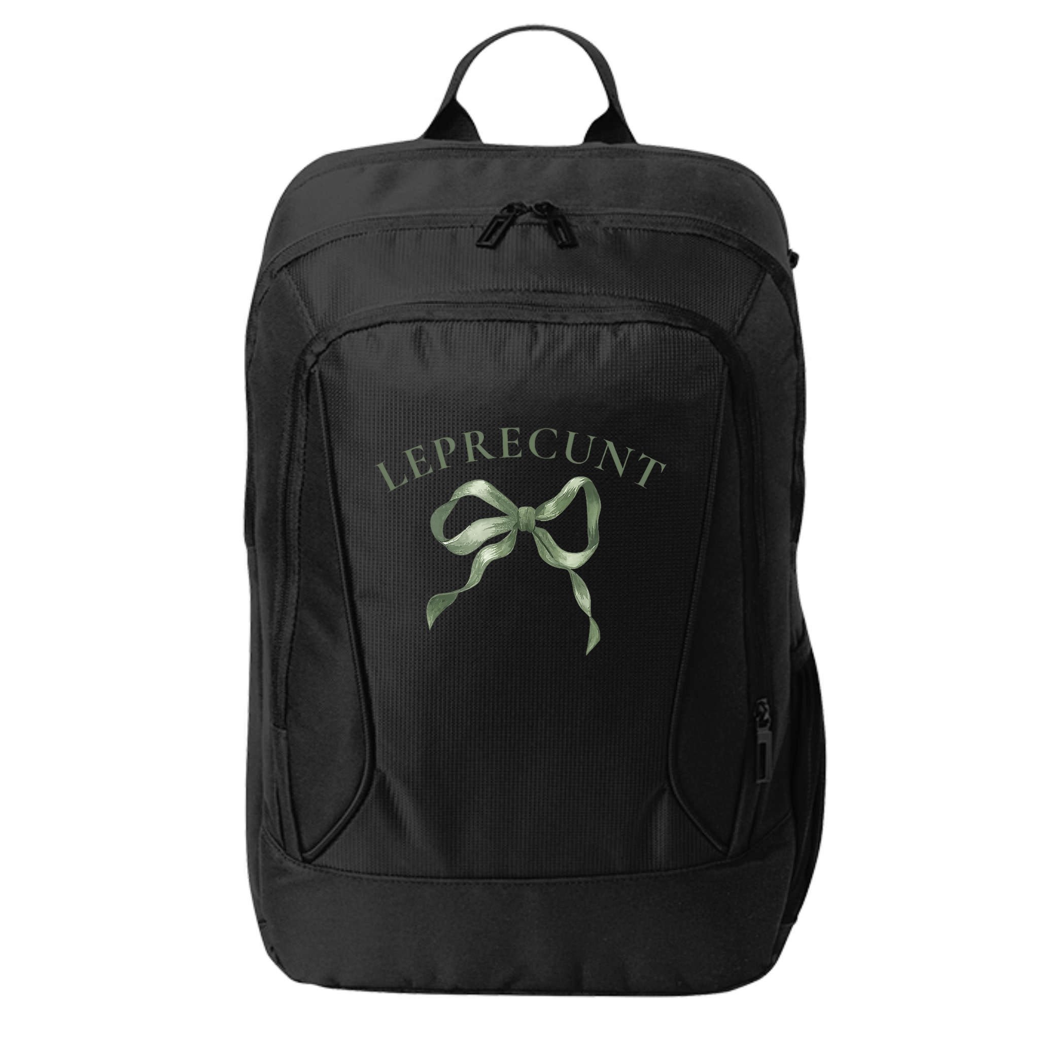 LEPRECUNT St. Patricks 'S Leprecunt Cotteque Irish Bow City Backpack