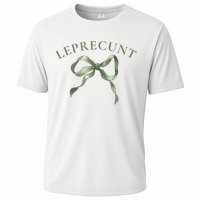 LEPRECUNT St. Patricks 'S Leprecunt Cotteque Irish Bow Cooling Performance Crew T-Shirt