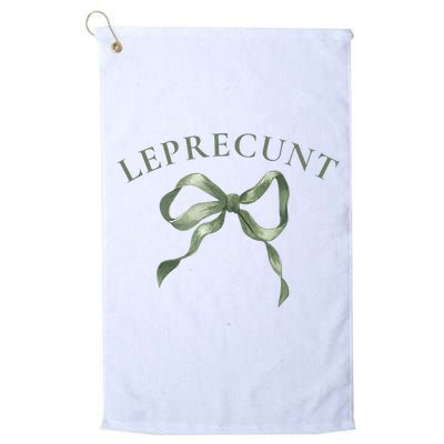 LEPRECUNT St. Patricks 'S Leprecunt Cotteque Irish Bow Golf Towel
