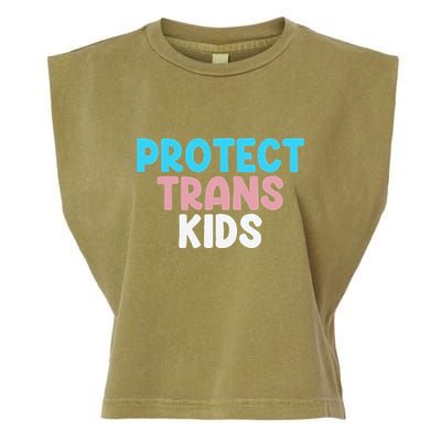 Lgbt Support Protect Transg  Lgbt Pride Garment-Dyed Women's Muscle Tee