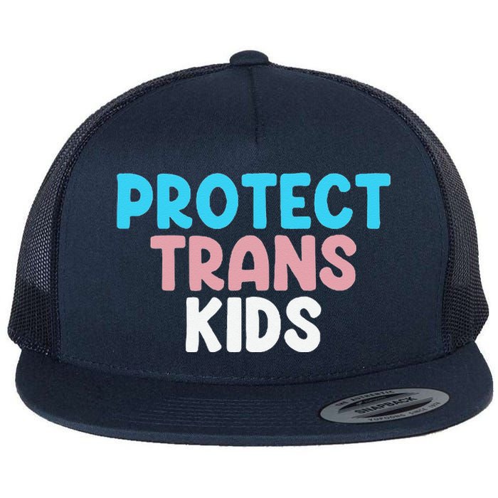 Lgbt Support Protect Transg  Lgbt Pride Flat Bill Trucker Hat