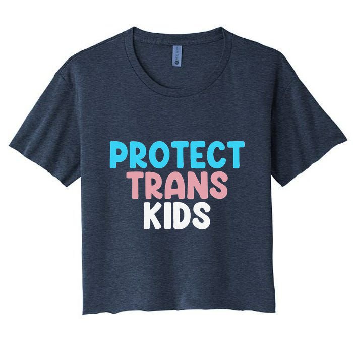 Lgbt Support Protect Transg  Lgbt Pride Women's Crop Top Tee